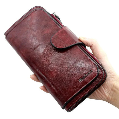 New Made of Leather Women's Long Wallet Luxury Coin Purses Ladies Multi Function Card Holders Feminina Clutch Bag