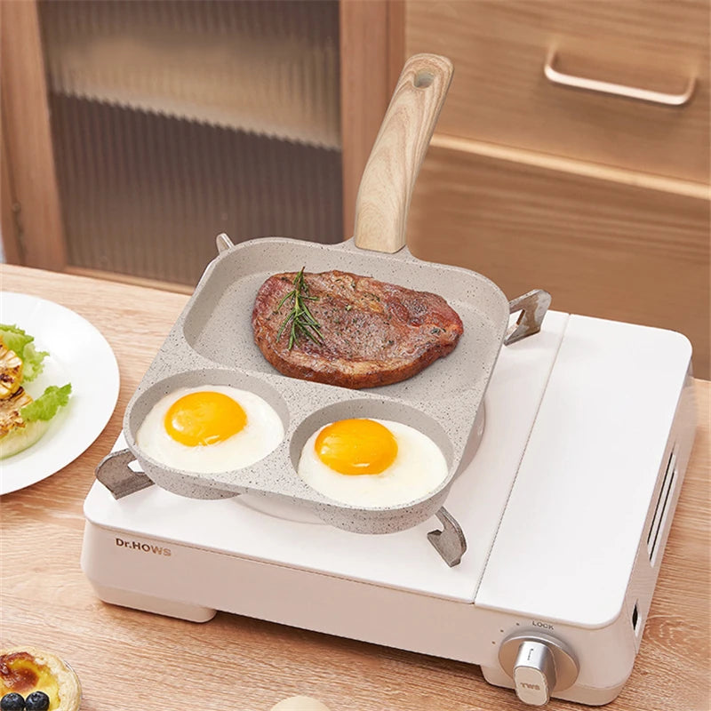 New Maifan Stone Non-Stick Frying Pan Steak Pancake Skillet Fried Egg Breakfast Saucepan Home Cooking Pots Kitchen Accessories