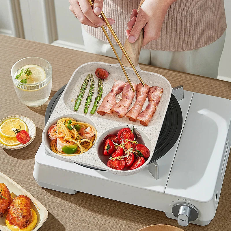 New Maifan Stone Non-Stick Frying Pan Steak Pancake Skillet Fried Egg Breakfast Saucepan Home Cooking Pots Kitchen Accessories