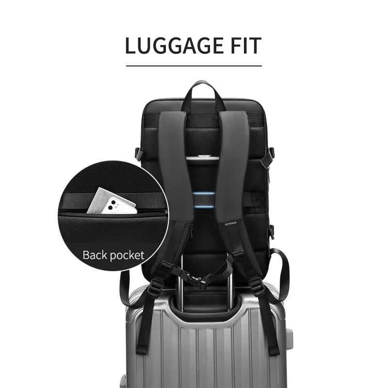 New Man Backpack Large Capacity Multifunction USB Charging School Bag Luxury Business Travel Back Pack Laptop Female Trendy Bags