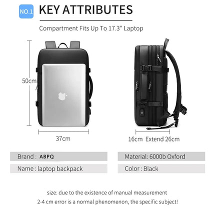 New Man Backpack Large Capacity Multifunction USB Charging School Bag Luxury Business Travel Back Pack Laptop Female Trendy Bags