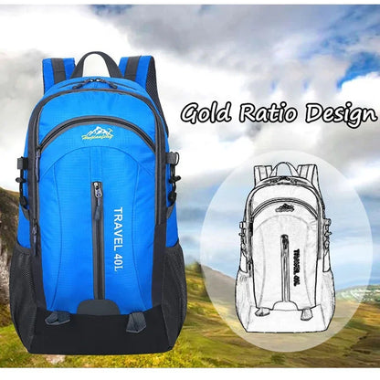 New Men Backpack USB Charging 40L Large Capacity Out Door For Male Bag Waterproof Casual Unisex Black Travel Backpacks
