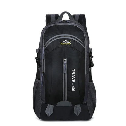 New Men Backpack USB Charging 40L Large Capacity Out Door For Male Bag Waterproof Casual Unisex Black Travel Backpacks