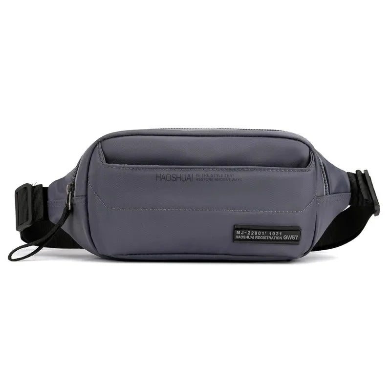 New Men Nylon Fanny Hip Bag Travel Sling Chest Pack Multi-Pocket Fashion Money Purse Pouch Bum Waist Belt Bags