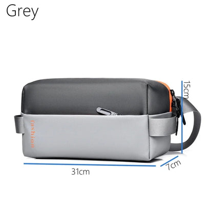New Men Waterproof Crossbody Oxford Large Storage Capacity Multifunction Anti-theft Sling Shoulder Messenger Chest Bag Pack