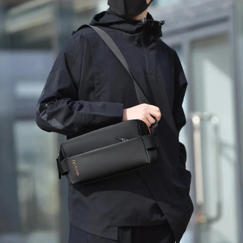 New Men Waterproof Crossbody Oxford Large Storage Capacity Multifunction Anti-theft Sling Shoulder Messenger Chest Bag Pack