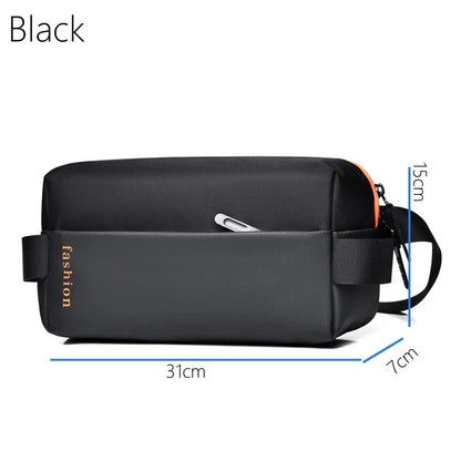 New Men Waterproof Crossbody Oxford Large Storage Capacity Multifunction Anti-theft Sling Shoulder Messenger Chest Bag Pack
