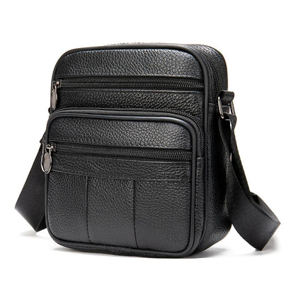 New Men's 100% Genuine Leather Shoulder s for Men Small Messenger Top Layer Cowhide Single Man Crossbody Bag