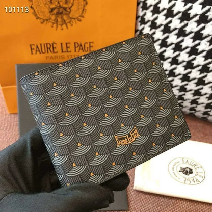 New Men's And Women's Printed Wallet Letter Fashion High Quality Wallet Leather Short Card Bag