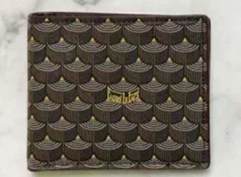 New Men's And Women's Printed Wallet Letter Fashion High Quality Wallet Leather Short Card Bag