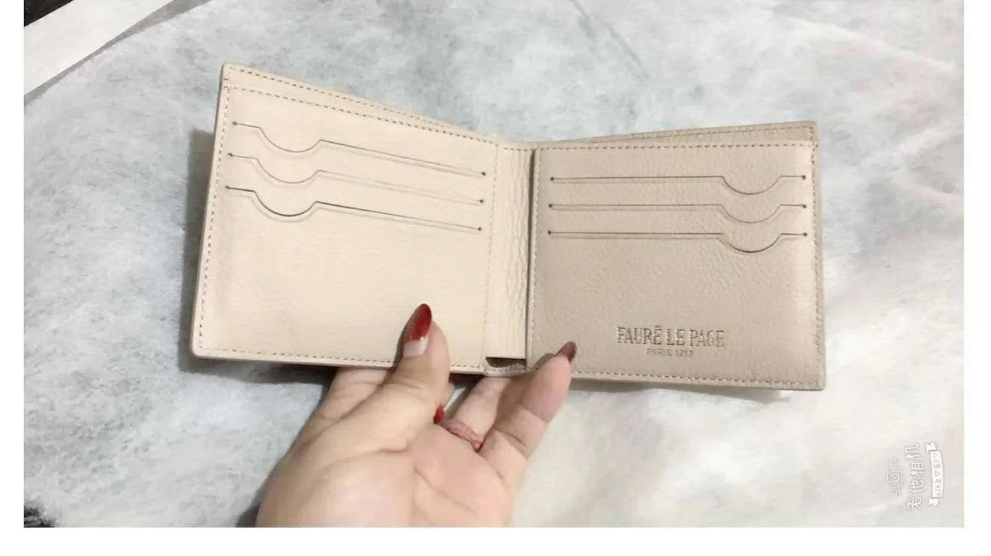New Men's And Women's Printed Wallet Letter Fashion High Quality Wallet Leather Short Card Bag
