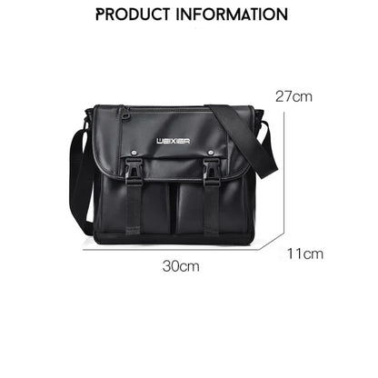 New Men's Retro Leisure Crossbody High Quality Messenger Waterproof and Wear-resistant Large-capacity Flip Shoulder Bag