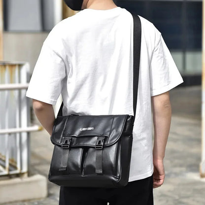 New Men's Retro Leisure Crossbody High Quality Messenger Waterproof and Wear-resistant Large-capacity Flip Shoulder Bag