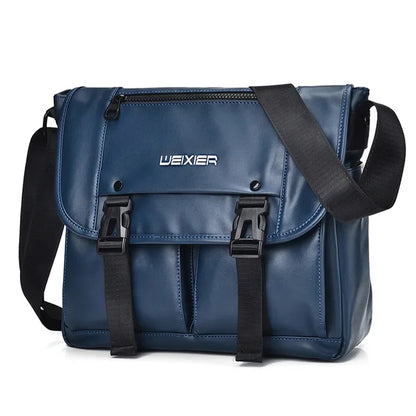 New Men's Retro Leisure Crossbody High Quality Messenger Waterproof and Wear-resistant Large-capacity Flip Shoulder Bag