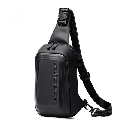 New Men's shoulder chest Top quality Comfortable breathable male messenger EVA hard shell Anti-theft Crossbody bag