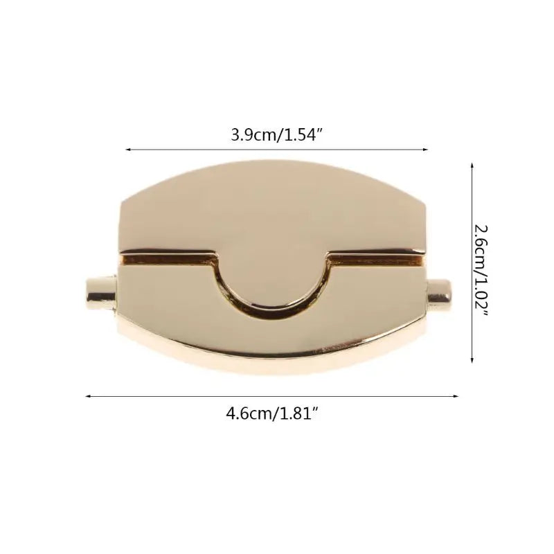 New Metal Clasp Turn Lock Twist Locks for DIY Handbag Craft Bag Purse Hardware