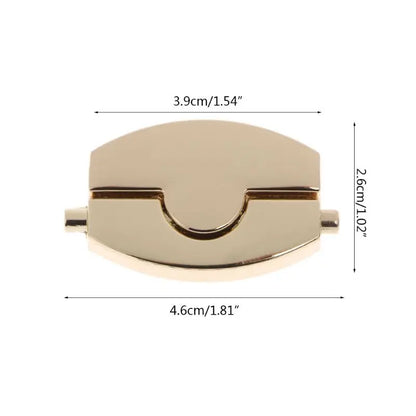 New Metal Clasp Turn Lock Twist Locks for DIY Handbag Craft Bag Purse Hardware