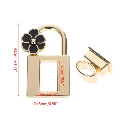 New Metal Clasp Turn Lock Twist Locks for DIY Handbag Craft Bag Purse Hardware