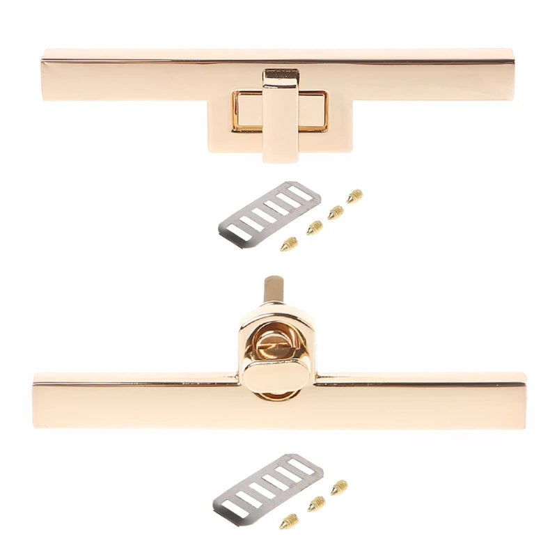New Metal Clasp Turn Locks Twist Lock for DIY Handbag Craft Bag Purse Hardware