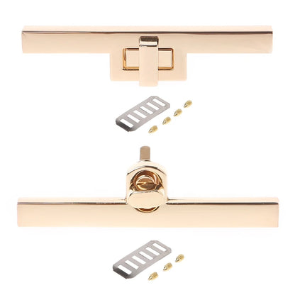 New Metal Clasp Turn Locks Twist Lock for DIY Handbag Craft Bag Purse Hardware
