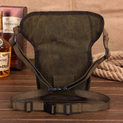 New Military Riding Waist Pack Bags Belt Hip Bum Travel Famous Motorcycle Messenger Shoulder Men Canvas Drop Leg Fanny Bag