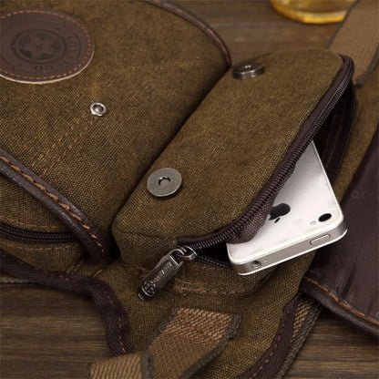 New Military Riding Waist Pack Bags Belt Hip Bum Travel Famous Motorcycle Messenger Shoulder Men Canvas Drop Leg Fanny Bag