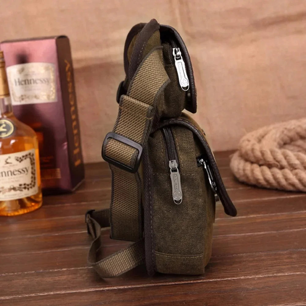New Military Riding Waist Pack Bags Belt Hip Bum Travel Famous Motorcycle Messenger Shoulder Men Canvas Drop Leg Fanny Bag