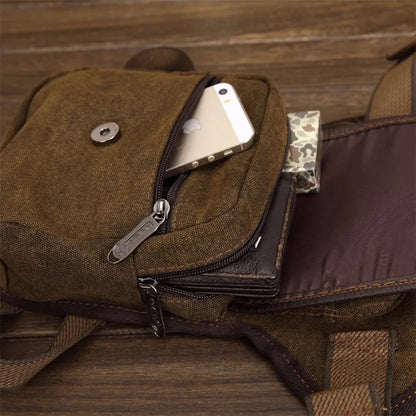 New Military Riding Waist Pack Bags Belt Hip Bum Travel Famous Motorcycle Messenger Shoulder Men Canvas Drop Leg Fanny Bag