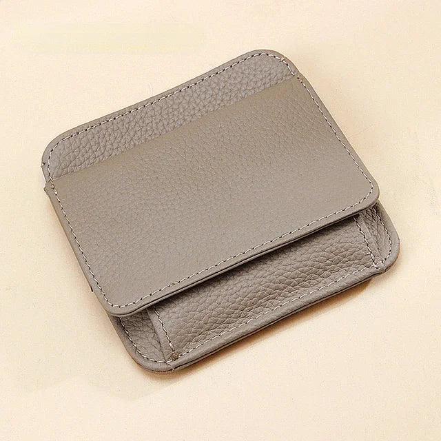 New Mini Purses Genuine Leather Women Square Coin Pocket Cowskin High Quality Hasp Money Bag Wallet Ultra-thin Card Package