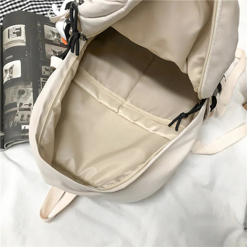 New Multi-Pocket Female Backpack Book School Bag for Teenage Girls Boys Student Women's Travel Rucksack Small Or Big Size