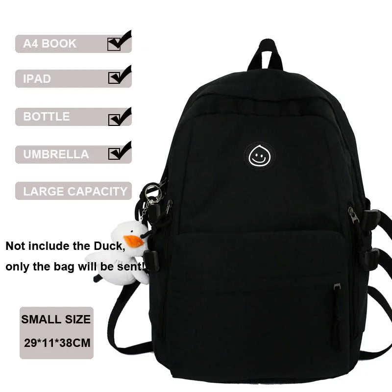New Multi-Pocket Female Backpack Book School Bag for Teenage Girls Boys Student Women's Travel Rucksack Small Or Big Size