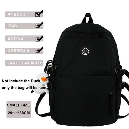 New Multi-Pocket Female Backpack Book School Bag for Teenage Girls Boys Student Women's Travel Rucksack Small Or Big Size