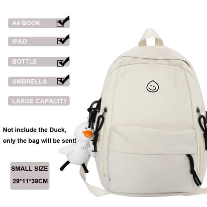 New Multi-Pocket Female Backpack Book School Bag for Teenage Girls Boys Student Women's Travel Rucksack Small Or Big Size