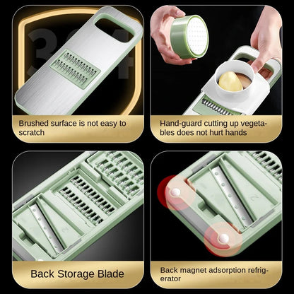 New Multi-function Shredding and Vegetable Cutting Artifact Kitchen Novel Kitchen Accessories Potato Grater Gadget Gadgets Tools