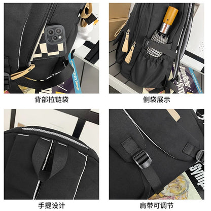 New Multi-pocket Women man Rucksack High Quality Youth Waterproof Backpacks for Teenage Girls Boys Female School Bag Bagpack