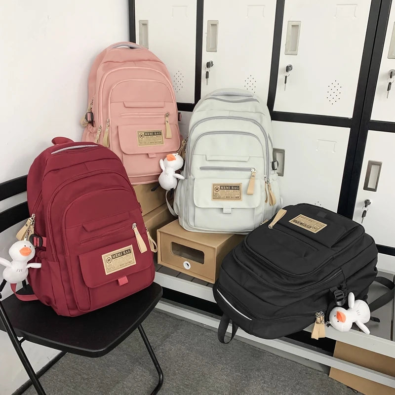 New Multi-pocket Women man Rucksack High Quality Youth Waterproof Backpacks for Teenage Girls Boys Female School Bag Bagpack