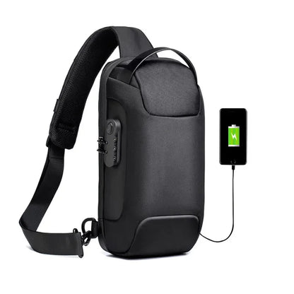 New Multifunction Anti Theft Lock Crossbody for Men Short Trip Shoulder Messenger s Male Sport Waterproof Chest Bag