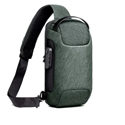 New Multifunction Anti Theft Lock Crossbody for Men Short Trip Shoulder Messenger s Male Sport Waterproof Chest Bag