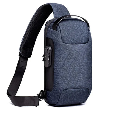 New Multifunction Anti Theft Lock Crossbody for Men Short Trip Shoulder Messenger s Male Sport Waterproof Chest Bag