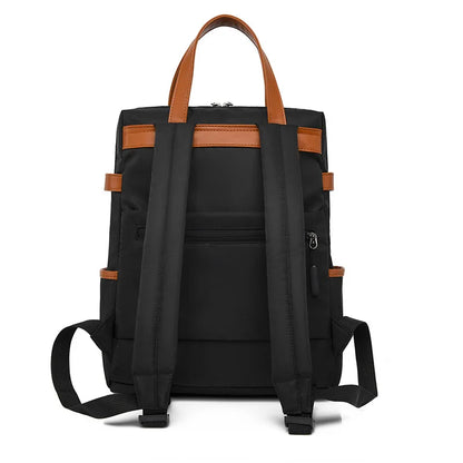 New Multifunctional Stylish Commuter Women's Backpack Anti-Theft Water Repellent Stylish Casual Bag with Luggage Strap Backpack