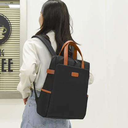 New Multifunctional Stylish Commuter Women's Backpack Anti-Theft Water Repellent Stylish Casual Bag with Luggage Strap Backpack