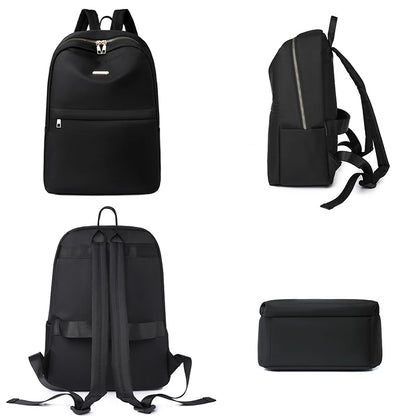 New Multifunctional Waterproof Nylon Women Backpack Female Travel Bag Backpacks Schoolbag for Teenage Girls Solid Color Bookbag