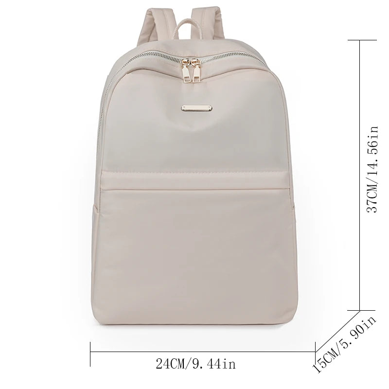 New Multifunctional Waterproof Nylon Women Backpack Female Travel Bag Backpacks Schoolbag for Teenage Girls Solid Color Bookbag