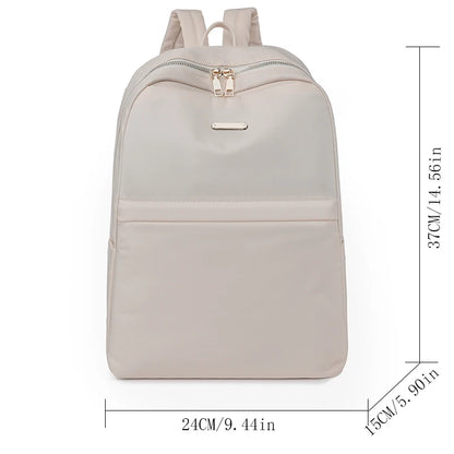 New Multifunctional Waterproof Nylon Women Backpack Female Travel Bag Backpacks Schoolbag for Teenage Girls Solid Color Bookbag