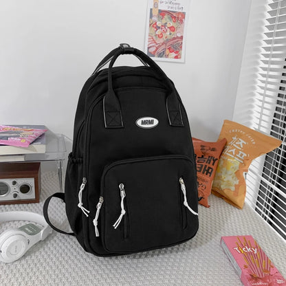 New Multiple Pockets Women Backpack Female Man Waterproof Nylon Travel Bag Kawaii Schoolbag For Boys Girl Student Bookbag