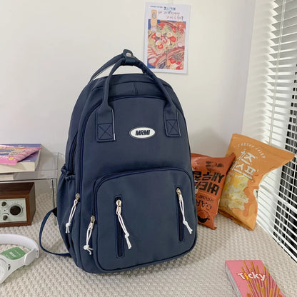 New Multiple Pockets Women Backpack Female Man Waterproof Nylon Travel Bag Kawaii Schoolbag For Boys Girl Student Bookbag