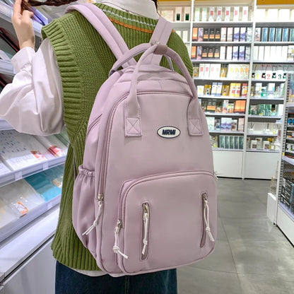 New Multiple Pockets Women Backpack Female Man Waterproof Nylon Travel Bag Kawaii Schoolbag For Boys Girl Student Bookbag