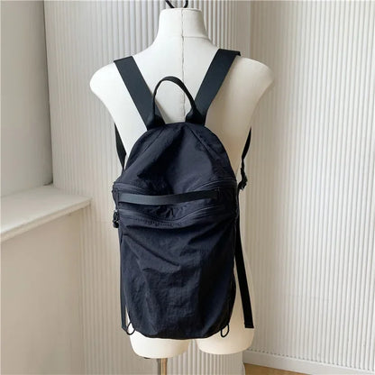 New Nylon Backpack With Large Capacity Casual Outdoor College Student Backpack Lightweight Commuting Bag