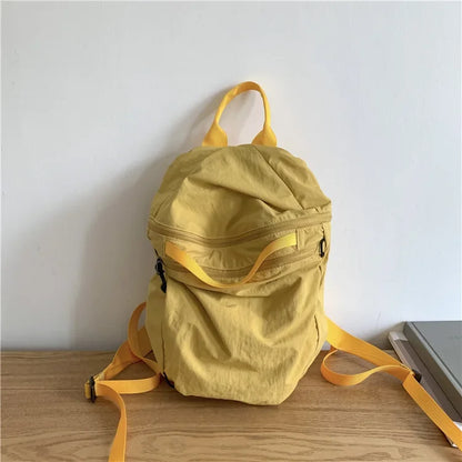 New Nylon Backpack With Large Capacity Casual Outdoor College Student Backpack Lightweight Commuting Bag