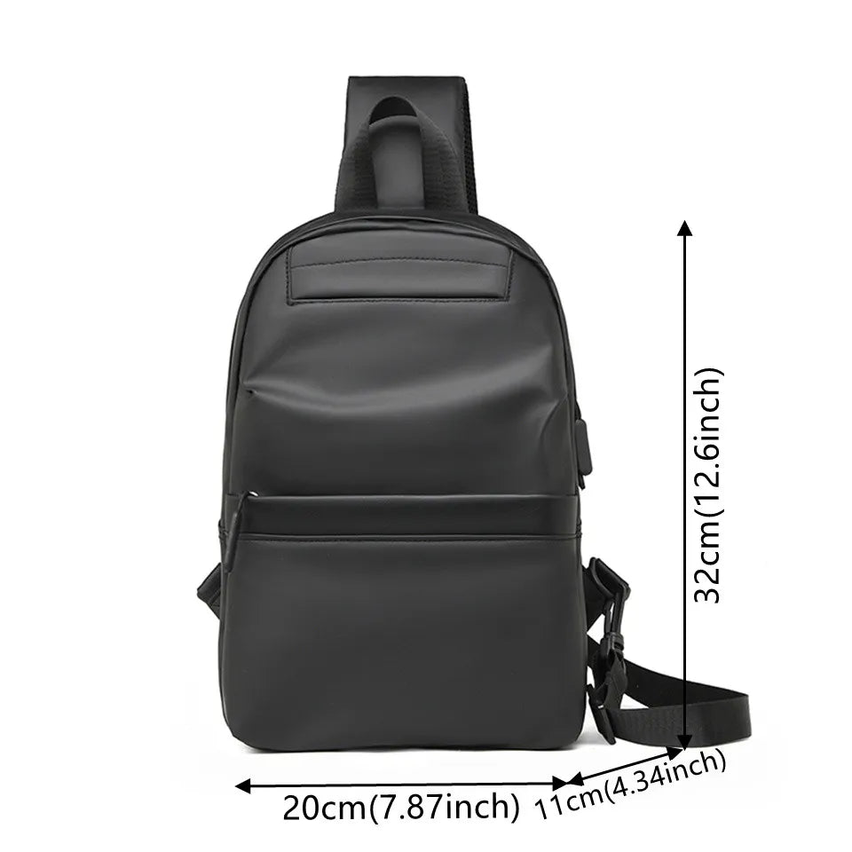 New Nylon Handbags Chest Pack Men's Fashion Shoulder Chest Bag Men's Travel Cross Chest Bag Men's Small Cross Waist Bag